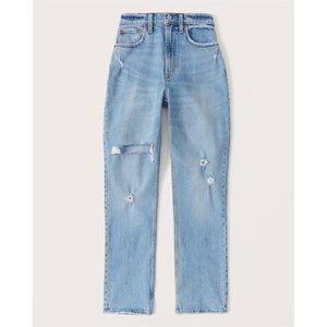 Abercrombie & Fitch 90s Ultra High Rise Straight Jeans - NEW